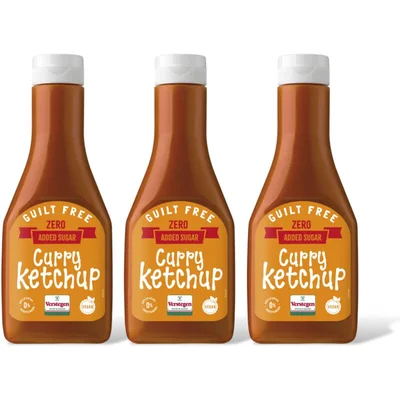 Verstegen Curry ketchup zero added sugar 3-pack