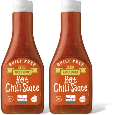 Verstegen Hot chili saus zero added sugar 2-pack