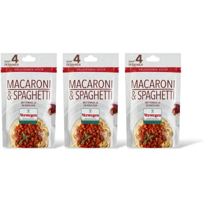 Verstegen Kruidenmix macaroni spaghetti 3-pack