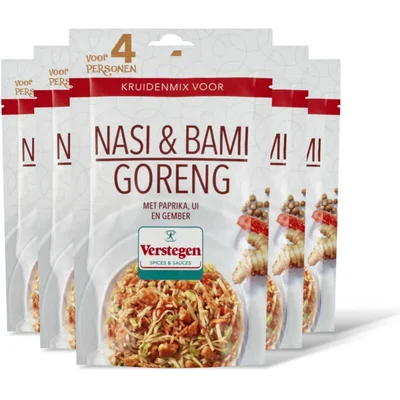 Verstegen Kruidenmix nasi & bami goreng 5-pack