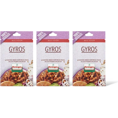 Verstegen Kruidenmix voor gyros 3-pack