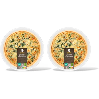 AH Quiche spinazie geitenkaas 2-pack