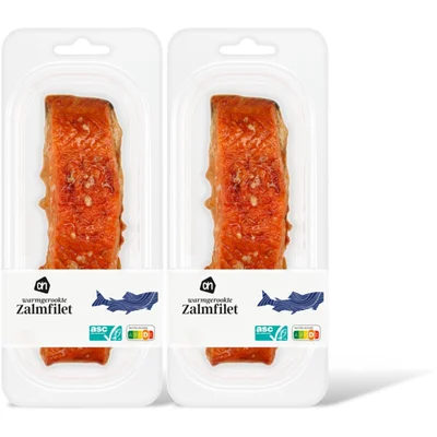 AH Warmgerookte zalmfilet 2 pack