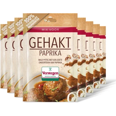 Verstegen Kruidenmix gehakt met paprika 8-pack