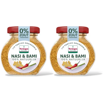 Verstegen Nasi & bami kruidenmix 2-pack