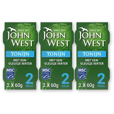 John West Tonijn vleugje water 2-pack 3-pack