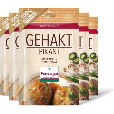 Verstegen Kruidenmix voor gehakt pikant 5-pack