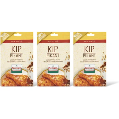 Verstegen Kruidenmix voor kip pikant 3-pack