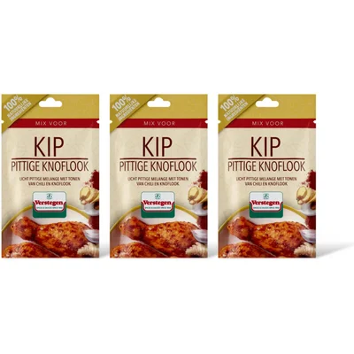 Verstegen Kruidenmix kip pittige knoflook 3-pack