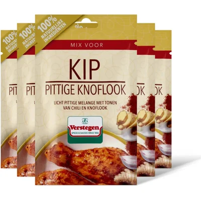 Verstegen Kruidenmix kip pittige knoflook 5-pack