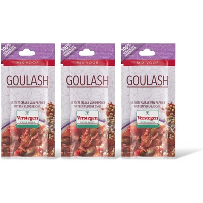 Verstegen Kruidenmix voor goulash 3-pack
