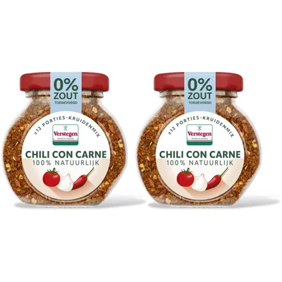 Verstegen Chili con carne kruidenmix 2-pack