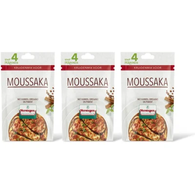 Verstegen Kruidenmix voor moussaka 3-pack