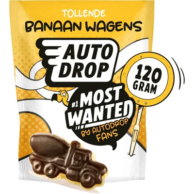 Autodrop Most wanted tollende banaan wagens