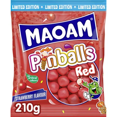 Maoam Pinballs red strawberry