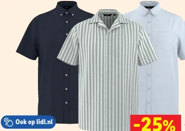 ESMARA MEN Linnen heren overhemd