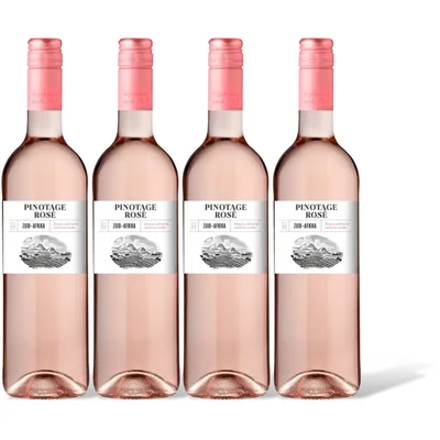 AH AH Pinotage rosé 4 flessen