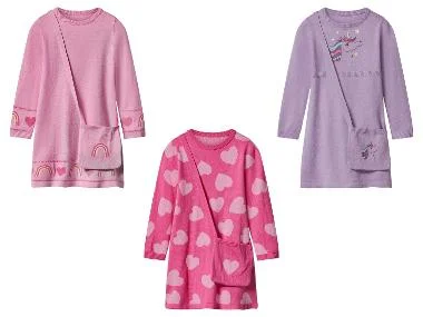 LUPILU® Gebreide kinder jurk met tasje
