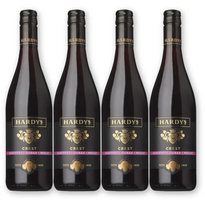 Hardys Hardys Cab Shiraz Merlot 4 flessen