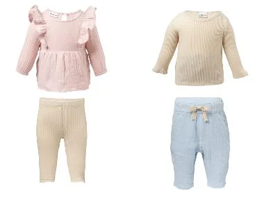 LUPILU® Mousseline baby kledingset, 2-delig