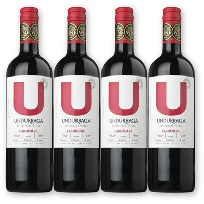 Undurraga Undurraga Carmenère 4 flessen