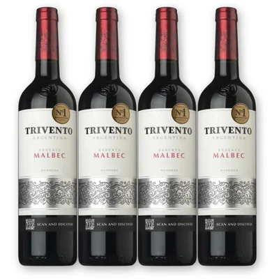 Trivento Trivento Malbec 4 flessen