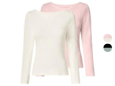 ESMARA® Set van 2 dames longsleeves