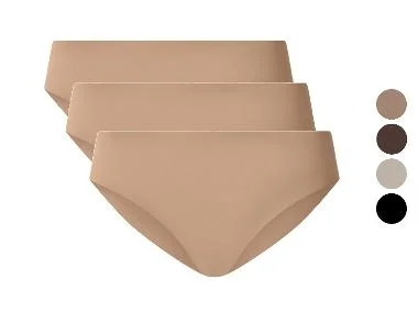 esmara® Set van 3 dames lasercut onderbroeken - onzichtbaar & seamless
