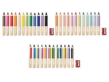 CRELANDO® 3-in-1-kleurpotloden, 12 stuks