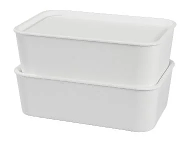 W5 Opbergboxen met deksel 2,5 L - 4 stuks