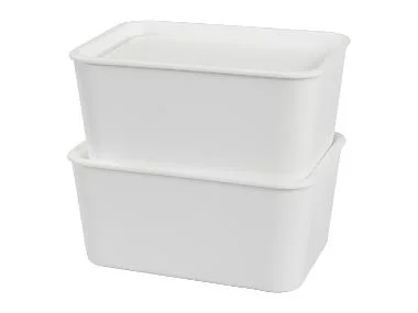 W5 Opbergboxen met deksel 1,2 L - 6 stuks