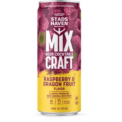 Stadshaven brouwerij Mixcraft raspberry & dragon fruit