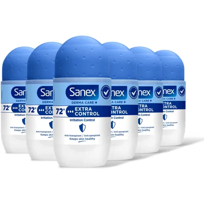 Sanex Derma care+ extra control roller 6-pack