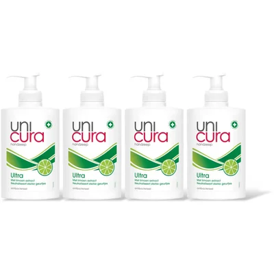 Unicura Ultra antibacterieel handzeep 4-pack