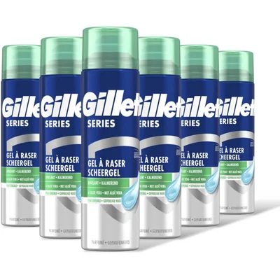 Gillette Series gevoelige huid scheergel 6-pack