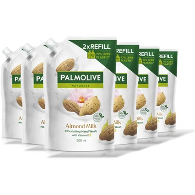 Palmolive Almond en melk navulling 6-pack