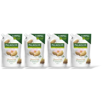 Palmolive Almond en melk navulling 4-pack