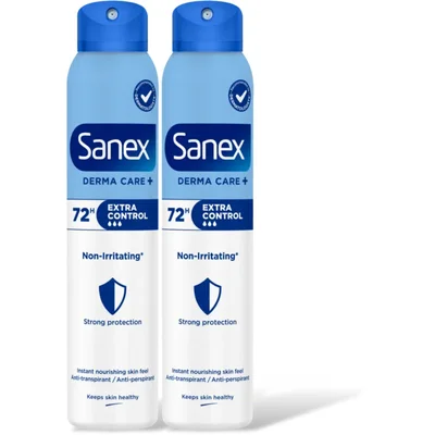 Sanex Derma care extra control deo spray 2-pck