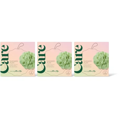 Care Shower puff 3-pack