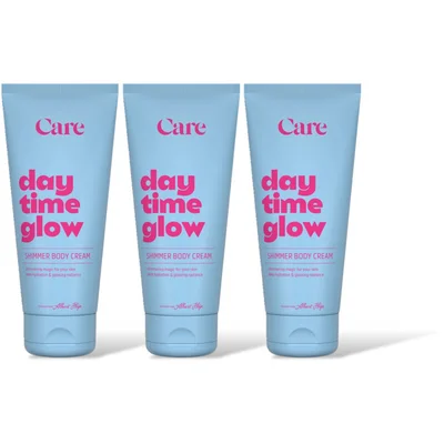 Care Day time glow shimmer body cream 3-pack