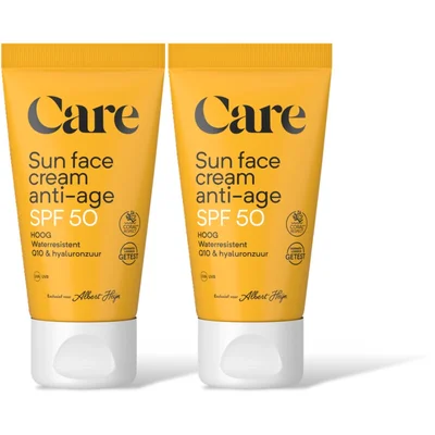 Care Sun face cream anti-age spf50 2-pack