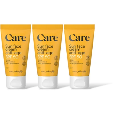 Care Sun face cream anti-age spf50 3-pack