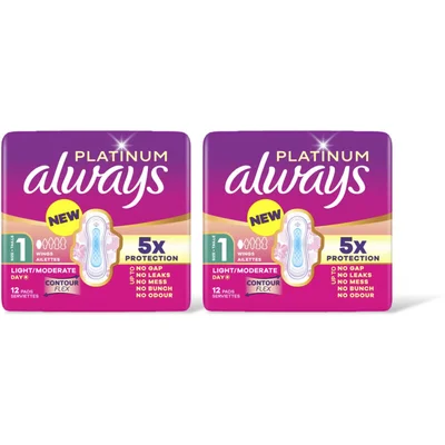 Always Platinum normal maandverband 2-pack