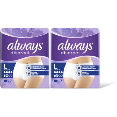 Always Discreet normal broekjes maat L 2-pack