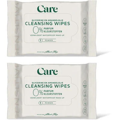 Care Sensitive cleansing wipes 0% 2-pack