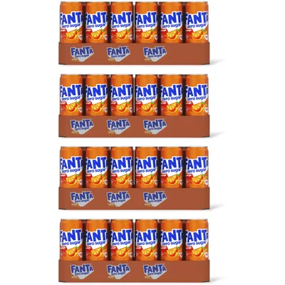 Fanta Orange zero sugar tray 4-pack