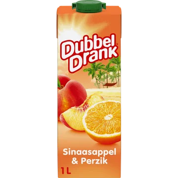 DubbelDrank Sinaasappel & Perzik met Appel 1 L