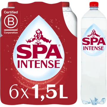 SPA INTENSE Bruisend Natuurlijk Mineraalwater 6x1,5L