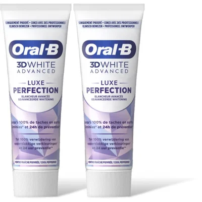 Oral-B 3D White luxe perfection tandpasta 2pack