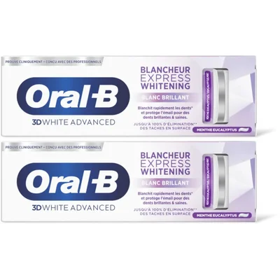 Oral-B 3D white express whitening tandpasta 2pk